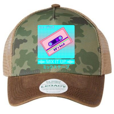 Retro Japanese Vaporwave Mix Tape Legacy Tie Dye Trucker Hat