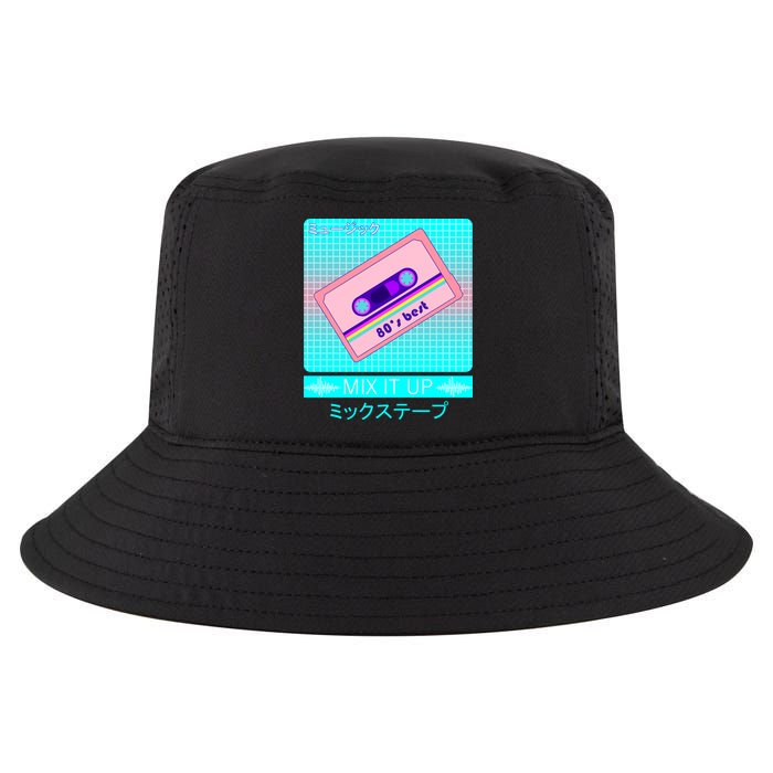 Retro Japanese Vaporwave Mix Tape Cool Comfort Performance Bucket Hat