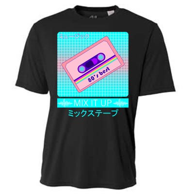 Retro Japanese Vaporwave Mix Tape Cooling Performance Crew T-Shirt