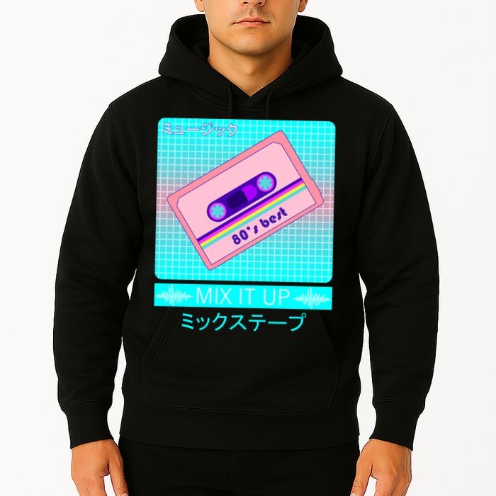 Retro Japanese Vaporwave Mix Tape Hoodie