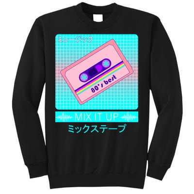 Retro Japanese Vaporwave Mix Tape Sweatshirt