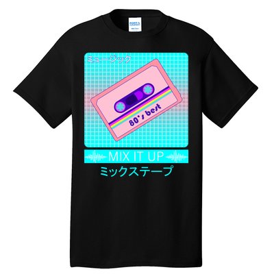 Retro Japanese Vaporwave Mix Tape Tall T-Shirt