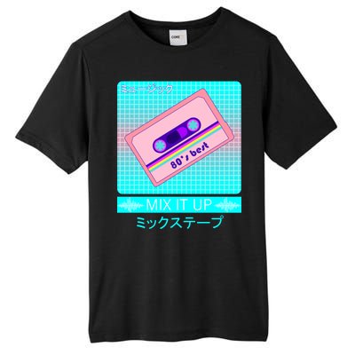 Retro Japanese Vaporwave Mix Tape Tall Fusion ChromaSoft Performance T-Shirt