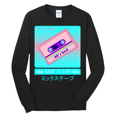 Retro Japanese Vaporwave Mix Tape Tall Long Sleeve T-Shirt