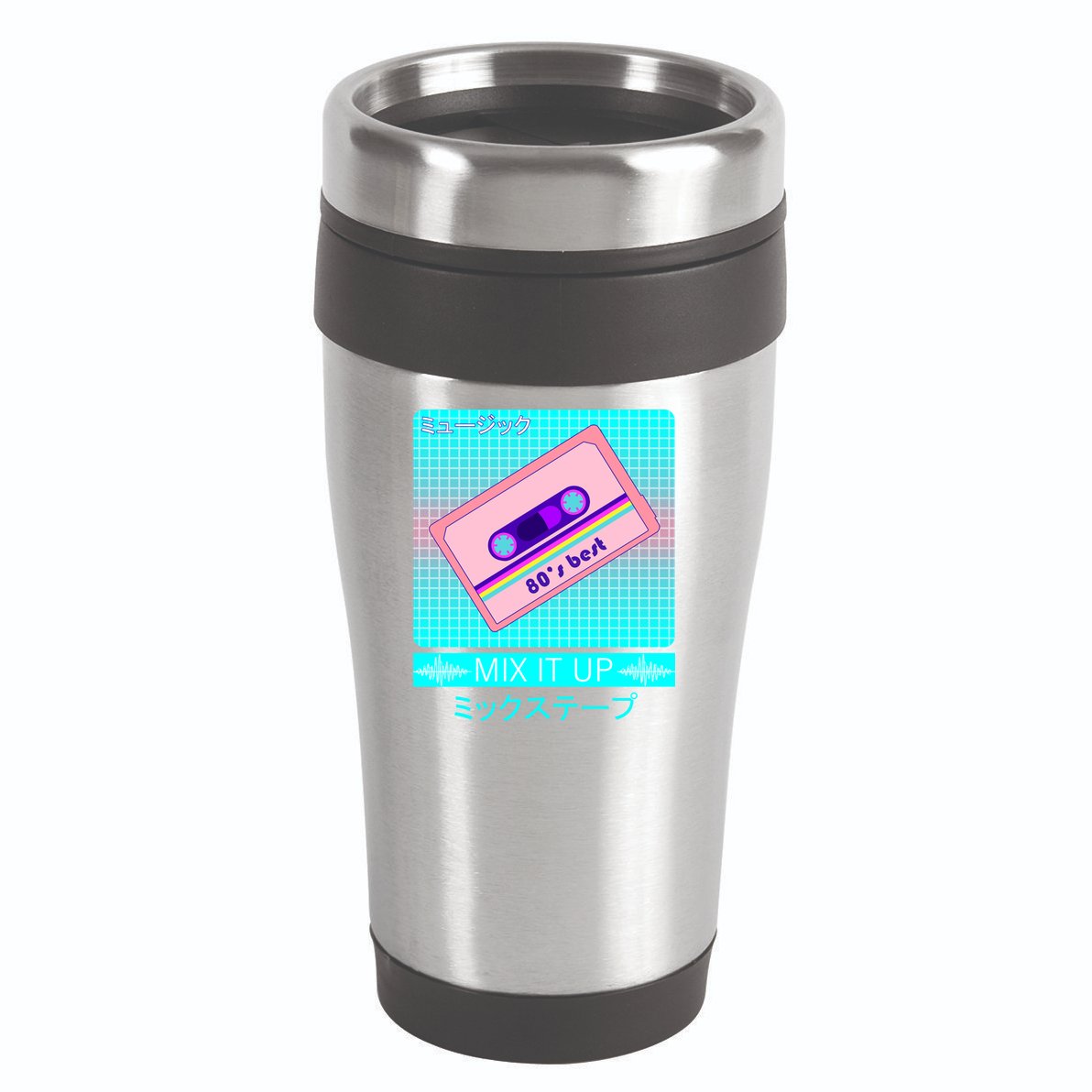 Retro Japanese Vaporwave Mix Tape 16oz Travel Tumbler