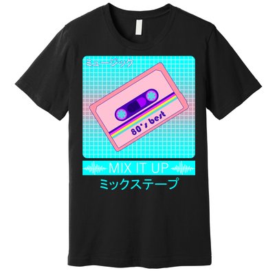 Retro Japanese Vaporwave Mix Tape Premium T-Shirt