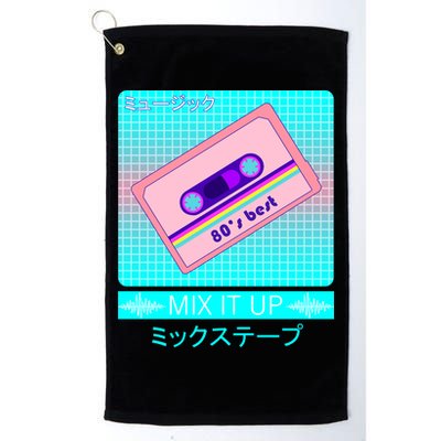 Retro Japanese Vaporwave Mix Tape Golf Towel