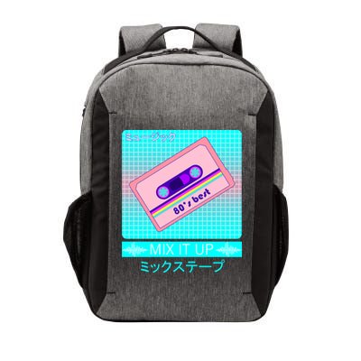 Retro Japanese Vaporwave Mix Tape Vector Backpack