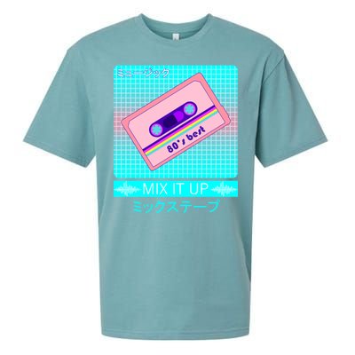 Retro Japanese Vaporwave Mix Tape Sueded Cloud Jersey T-Shirt