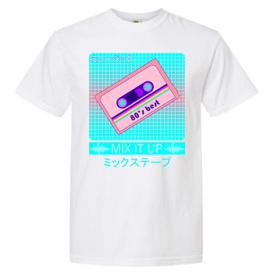 Retro Japanese Vaporwave Mix Tape Garment-Dyed Heavyweight T-Shirt