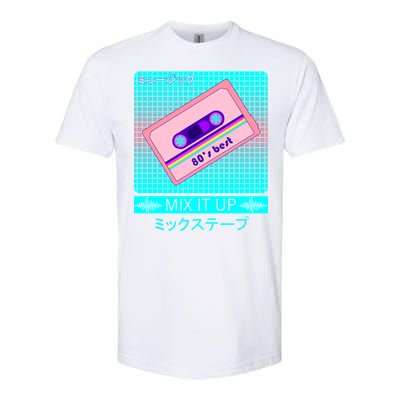 Retro Japanese Vaporwave Mix Tape Softstyle CVC T-Shirt