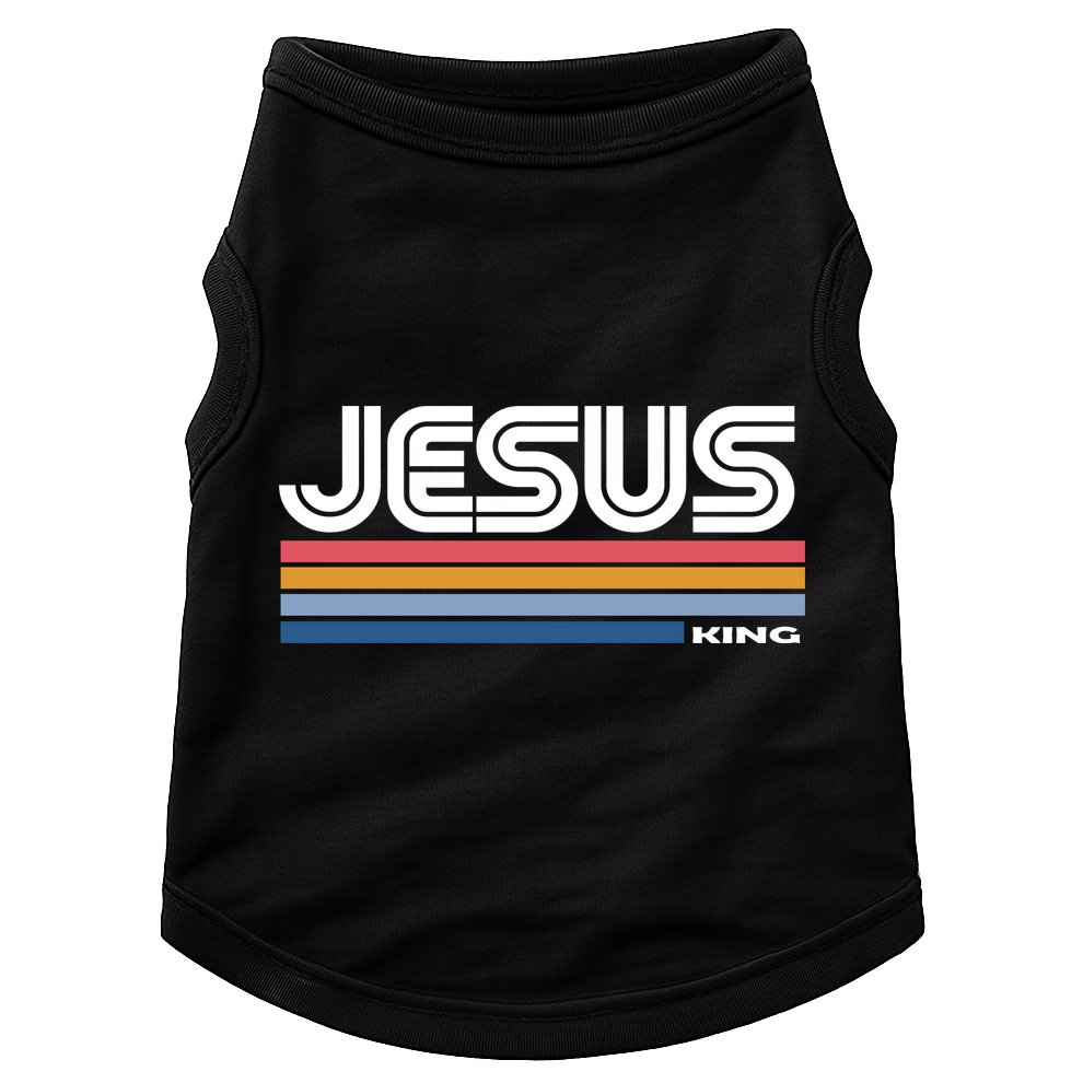 Retro Jesus King Doggie Tank