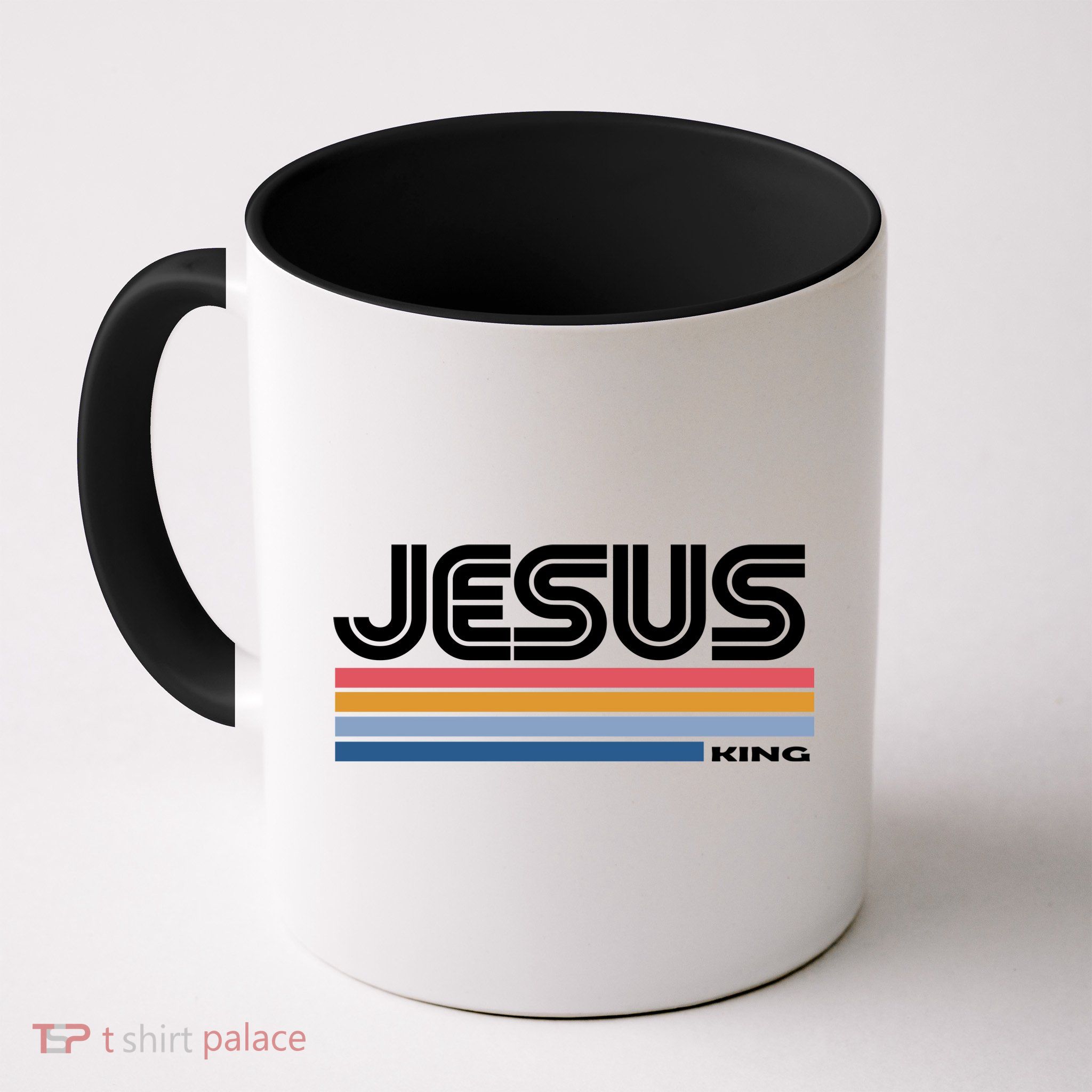 Retro Jesus King Coffee Mug
