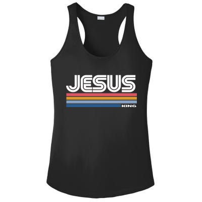 Retro Jesus King Ladies PosiCharge Competitor Racerback Tank