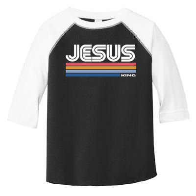 Retro Jesus King Toddler Fine Jersey T-Shirt