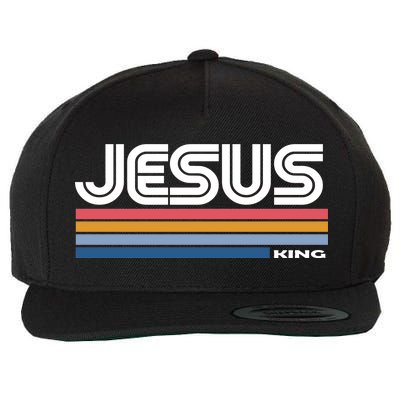 Retro Jesus King Wool Snapback Cap