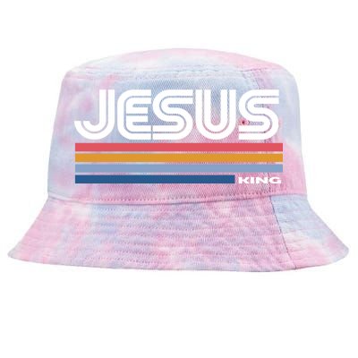 Retro Jesus King Tie-Dyed Bucket Hat