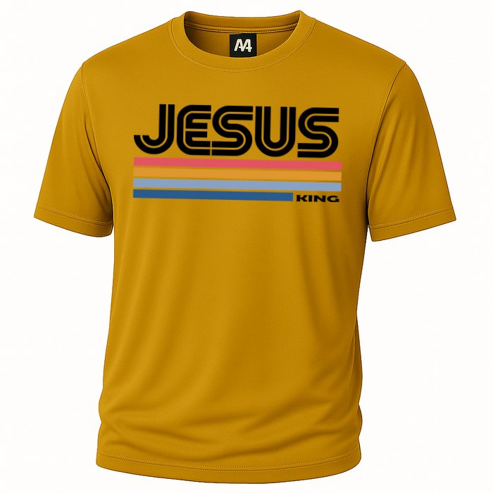 Retro Jesus King Cooling Performance Crew T-Shirt