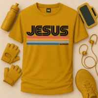 Retro Jesus King Cooling Performance Crew T-Shirt