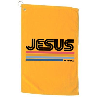 Retro Jesus King Golf Towel