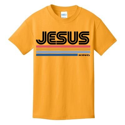 Retro Jesus King Kids T-Shirt