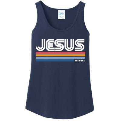 Retro Jesus King Ladies Essential Tank