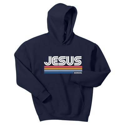 Retro Jesus King Kids Hoodie