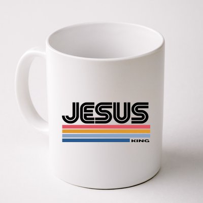 Retro Jesus King Coffee Mug