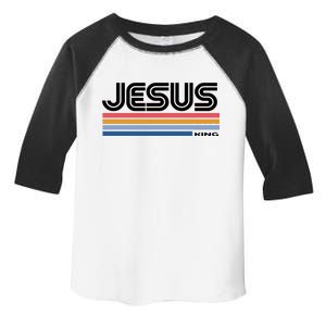 Retro Jesus King Toddler Fine Jersey T-Shirt