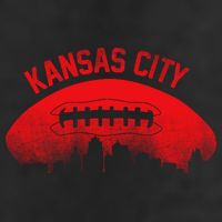 Retro Kansas City Football Skyline 7 Panel Mesh Trucker Snapback Hat