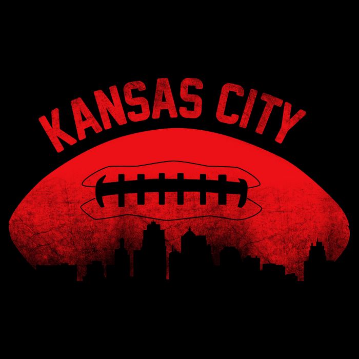 Retro Kansas City Football Skyline Cooling Performance Crew T-Shirt