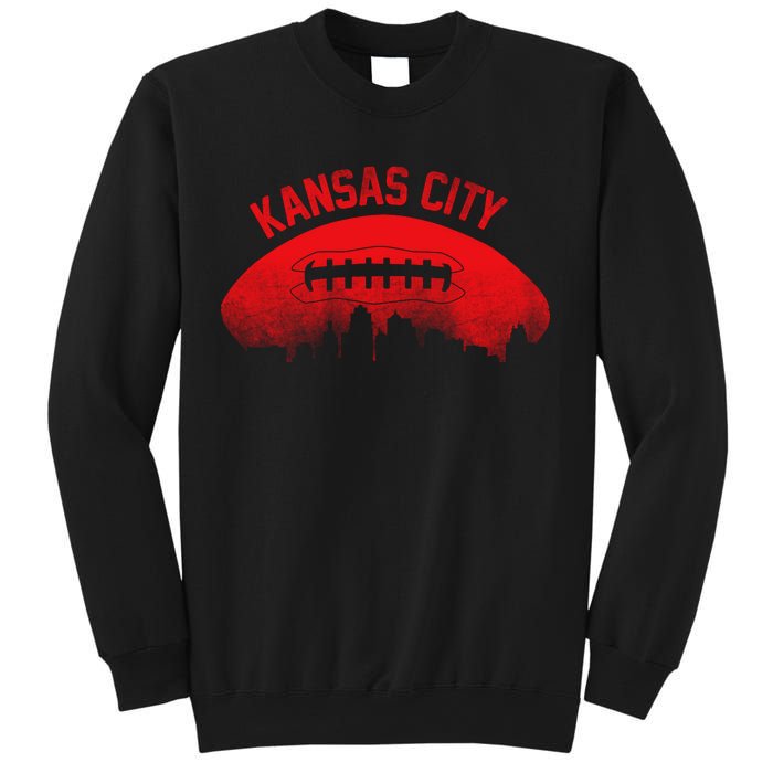 Retro Kansas City Football Skyline Sweatshirt