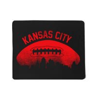 Retro Kansas City Football Skyline Mousepad