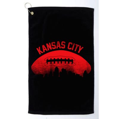Retro Kansas City Football Skyline Golf Towel