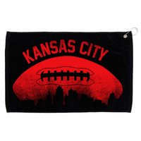 Retro Kansas City Football Skyline Grommeted Golf Towel