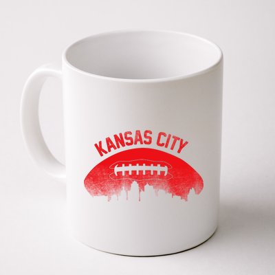 Retro Kansas City Football Skyline Coffee Mug