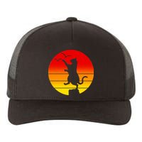 Retro Karate Cat 80's Movies Yupoong Adult 5-Panel Trucker Hat