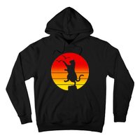 Retro Karate Cat 80's Movies Hoodie