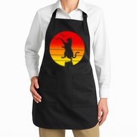 Retro Karate Cat 80's Movies Apron