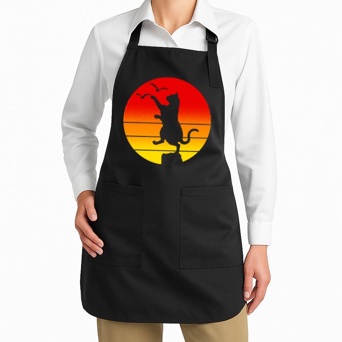 Retro Karate Cat 80's Movies Apron