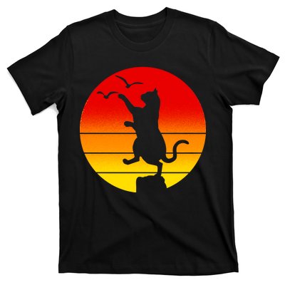 Retro Karate Cat 80's Movies T-Shirt