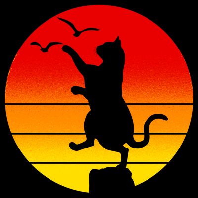 Retro Karate Cat 80's Movies T-Shirt