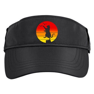 Retro Karate Cat 80's Movies Adult Drive Performance Visor