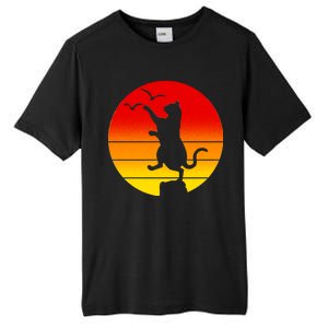 Retro Karate Cat 80's Movies Tall Fusion ChromaSoft Performance T-Shirt