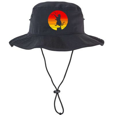 Retro Karate Cat 80's Movies Legacy Cool Fit Booney Bucket Hat