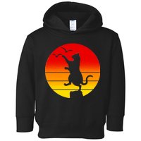 Retro Karate Cat 80's Movies Toddler Hoodie