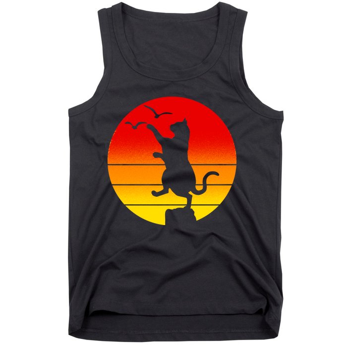 Retro Karate Cat 80's Movies Tank Top