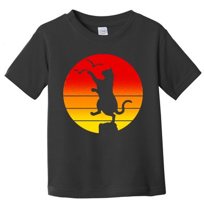 Retro Karate Cat 80's Movies Toddler T-Shirt
