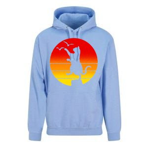 Retro Karate Cat 80's Movies Unisex Surf Hoodie