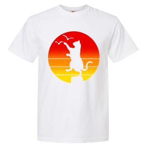 Retro Karate Cat 80's Movies Garment-Dyed Heavyweight T-Shirt